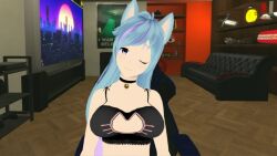 cat_ears cat_underwear catgirl tangorose virtual_youtuber vtuber winking_at_viewer