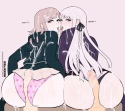 2020s 2023 2boys 2girls ass bisexual buttjob covered_buttjob cum cum_everywhere cum_on_ass cum_on_clothes cum_on_face cum_on_hair danganronpa danganronpa_2:_goodbye_despair digital_drawing_(artwork) digital_media_(artwork) duo duo_focus female female_focus hair_ornament hairclip hoodie huge_ass human kirigiri_kyouko large_ass lesbian light-skinned_female light_skin long_hair male matching_hair/eyes multiple_boys multiple_girls nanami_chiaki panties pink_eyes pink_hair plump_ass purple_eyes purple_hair redvenus short_hair source_removed straight_hair thick thick_ass thick_thighs underwear unseen_male_face wide_hips yuri