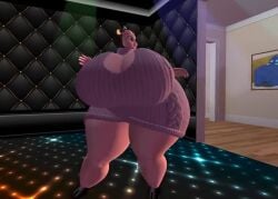 1girls 3d animated anthro big_ass big_breasts breasts bubble_butt ferialexonar huge_ass huge_breasts miltank mp4 music obese obese_female pokemon sound tagme video