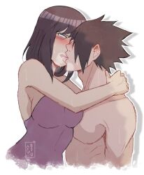 1boy 1boy1girl 1girls big_breasts black_hair blush blushing boruto:_naruto_next_generations breasts cheating cheating_husband cheating_wife female fit fit_male french_kiss french_kissing hyuuga_hinata kissing kunoichi light-skinned_female light-skinned_male light_skin male male/female mature mature_female mature_woman milf mother naruto naruto_(series) pointy_hair sasuke_uchiha shirtless shirtless_(male) shirtless_male short_hair shounen_jump straight straight_hair tomasuncher tongue tongue_kiss tongue_out