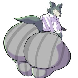 1boy ass beastars big_ass big_butt furry huge_ass huge_butt hyper_ass legoshi_(beastars) male_only non-human solo solo_male terito