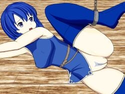 1girls bare_thighs blue_eyes blue_hair bondage boots bound breasts catria_(fire_emblem) chains female female_only female_pubic_hair femsub fire_emblem fire_emblem:_mystery_of_the_emblem fire_emblem:_shadow_dragon_and_the_blade_of_light kenchu medium_breasts medium_hair nintendo no_panties open_mouth pelvic_curtain pubic_hair restrained solo thigh_boots thighs