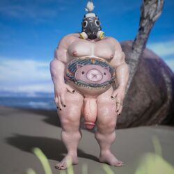 roadhog from overwatch by nsfwmaker