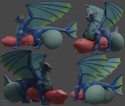 3d_(artwork) aquatic_dragon balls big_balls big_penis blue_body bonzaipalmtree digital_media_(artwork) dragon feral fin genitals hi_res huge_balls huge_cock humanoid_genitalia humanoid_penis hybrid_genitalia hybrid_penis hyper hyper_balls hyper_genitalia hyper_penis knot knotted_humanoid_penis male marine penile_spines penis quadruped scales solo tail tail_fin vein veiny_balls wings zai_(bonzaipalmtree)