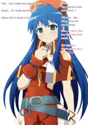 1girls blue_eyes blue_hair breasts english_text femsub fire_emblem fire_emblem:_the_binding_blade hard_translated heart heart_eyes lilina_(fire_emblem) maledom mind_control netorare nintendo paid_reward_available symbol_in_eyes text translated yugo-eti