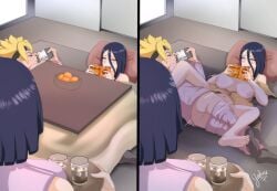 adult age_difference almost_caught aunt_and_nephew blonde_hair boruto:_naruto_next_generations clothed_sex duo duo_focus game_console hiding holding_object hyuuga_hanabi hyuuga_hinata incest kotatsu lying lying_on_back lying_on_side male/female mother_and_son multiple_girls naruto naruto_(series) older_female playing playing_videogame purple_hair reading reading_book sex sisters split_screen stealth stealth_sex straight table teenager unaware under_the_table uzumaki_boruto walk-in yadiersometimes yellow_hair younger_male