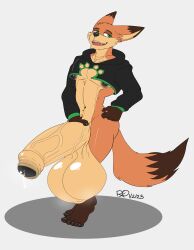 abs biceps clothing furry hyper hyper_balls hyper_genitalia hyper_penis hyper_testicles male male_focus male_only muscle muscles muscular muscular_arms muscular_ass muscular_back muscular_legs muscular_male muscular_thighs nick_wilde nipples pecs rxq veins veiny_penis zootopia