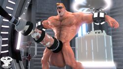 abs biceps bob_parr cumming dazswole excessive_cum gay gigantic_penis hyper hyper_genitalia hyper_testicles male male_focus male_only milking_machine muscle muscles muscular muscular_arms muscular_back muscular_legs muscular_male muscular_thighs nipples pecs smooth_skin the_incredibles veins veiny_penis