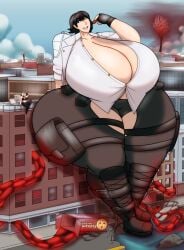 2girls big_breasts bigger_female breast_expansion breasts breasts_bigger_than_head breasts_bigger_than_torso butt_expansion devil_may_cry devil_may_cry_5 female female_only giantess giantess_growth gigantic_breasts gigantic_thighs growth growth_sequence happy huge_breasts huge_butt hyper_ass hyper_breasts lady_(devil_may_cry) large_breasts larger_female massive_breasts prime_bewbs trish_(devil_may_cry) twitter