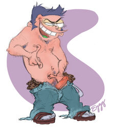 armpit_hair ed_edd_n_eddy eddy_(ed_edd_n_eddy) hairy male male_only puberty pubes pubic_hair solo straight_hair