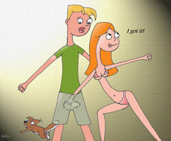 candace_flynn disney female helix human jeremy_johnson male nipples phineas_and_ferb straight tagme