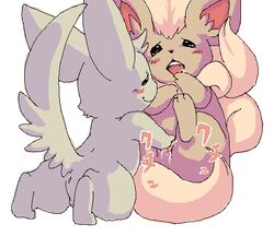 anus cinccino female fingering minccino pokemon pokemon_(species) pussy shiny_cinccino shiny_pokemon yuri