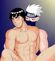 2boys gay hatake_kakashi male male_only might_guy multiple_boys naruto nude sex yaoi