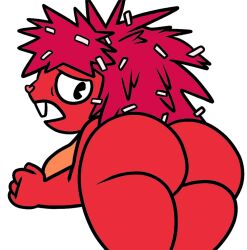 anthro big_ass bubble_butt color_edit colored_by_legoshi41/legoshi47 edit flaky_(htf) happy_tree_friends huge_ass lewdewott solo_female