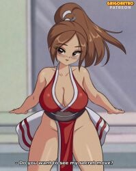 grigoretro king_of_fighters mai_shiranui snk tagme talking_to_viewer thighs