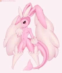 bunny fanart femboy foreskin furry fusion gomi-cake lopunny pokefusion pokemon pokemon_(species) pokemon_fusion uncut uncut_penis vaporeon vaporunny