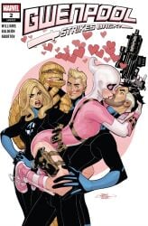 1boy1girl 2girls 3boys age_difference angry antiheroine ass ben_grimm big_ass blonde_hair boots breasts clothed_female clothed_male comic_cover cover_page cuckquean curvy curvy_female fantastic_four female gloves gun gwen_poole gwenpool gwenpool_(series) hearts human human_torch invisible_woman johnny_storm kiss_mark kissing light-skinned_female light-skinned_male lipstick male male/female marvel marvel_comics mature mature_male mr_fantastic netorare ntr pistol rachel_dodson reed_richards straight straight_hair sue_storm superhero superheroine terry_dodson the_thing_(marvel) thigh_holster wide_hips