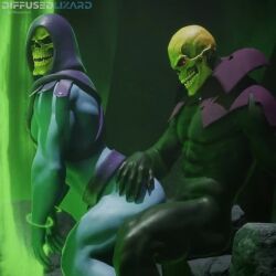 2boys anal anal_sex animated diffusedlizard gay male/male male_only male_penetrated male_penetrating male_penetrating_male masters_of_the_universe moaning scare_glow skeleton skeletor skull_head sound tagme video voidslutva yaoi