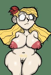 1girls blonde_hair dont_starve dont_starve_together female female_only human nude nude_female pubic_hair sassy_dolly wendy_(don't_starve)