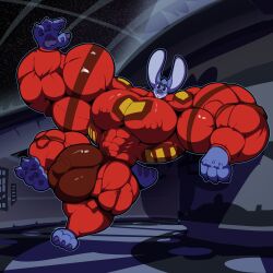 1:1 2021 3_toes 4_fingers abs absurd_res alien alternate_version_at_source anthro anthrofied balls_outline barefoot biceps big_bulge big_ears big_muscles biped blue_claws blue_pawpads bobert bulge cel_shading claws clothed clothing digital_drawing_(artwork) digital_media_(artwork) disney experiment_(lilo_and_stitch) eyebrows feet finger_claws fingers genital_outline grin hi_res huge_bulge huge_muscles hyper hyper_biceps hyper_muscles inside leaning leaning_back lilo_and_stitch male male_only markings muscular nipple_outline outline pawpads pecs penis_outline red_clothing shaded smile solo spacesuit stitch stitch_(lilo_and_stitch) tail tail_markings thick_eyebrows thick_thighs tight_clothing toe_claws toes triceps