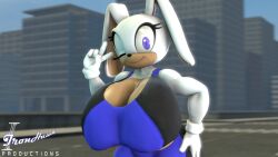 3d 3d_(artwork) big_breasts breasts character_request female ironhawk oc sonic_(series) tagme