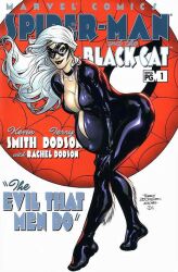 1girls belly big_belly big_breasts black_cat_(marvel) breasts cleavage dan_kemp edit felicia_hardy female jtng23 marvel pregnant rachel_dodson screenshot_edit terry_dodson white_hair