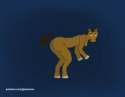 animal_genitalia animal_pussy animated anthro anus ass big_nose breasts brown_body brown_hair clitoral_winking clitoris equid equine equine_genitalia equine_pussy female fur genitals gomenne! hair horseshoe looking_back low_res mammal presenting presenting_anus presenting_pussy pussy raised_tail solo standing tail watermark wide_hips