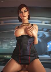 3d areolae blue_eyes breasts busty commander_shepard dress dress_lift dress_pull eyeshadow female female_focus femshep going_commando hourglass_figure lipstick long_fingernails makeup male male_pov mass_effect medium_breasts necklace nipples nude nude_female nude_male nudity penetration penis pov pubes pubic_hair pussy red_eyes red_hair short_hair stockings tagme tight_pussy vagina vaginal_penetration vaginal_sex wide_hips wildynsfw