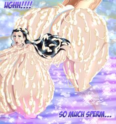 1boy 1boy1girl 1girls 2020s 2d 2d_(artwork) absurd_res absurd_resolution absurdres alternate_breast_size big_breasts breasts cum_everywhere cum_in_ass cum_on_ass ero-enzo excessive_cum female huge_breasts hyper hyper_ass hyper_breasts large_breasts male nico_robin one_piece over_1080p over_480p post-timeskip rtenzo shounen_jump tagme tagme_(character)