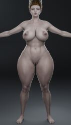 1girls 3d alternate_body_type alternate_breast_size asserting_dominance barefoot big_ass big_breasts child_bearing_hips completely_nude curvaceous curvy elden_ring feet female female_only fromsoftware huge_ass huge_breasts light-skinned_female light_skin milf model no_shoes nude nude_female pervertmuffinmajima rennala_queen_of_the_full_moon t-pose thick_thighs voluptuous