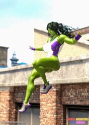 1girls 3d 3d_(artwork) artist_name big_breasts dark_green_hair female female_only fingerless_gloves gloves green-skinned_female green_body green_eyes green_skin hero heroine highleg_leotard hips hourglass_figure huge_breasts hulk_(series) large_breasts legs leotard lewdmonkeyatwork lewdmonkeywork lips long_hair marvel marvel_comics midair patreon_username she-hulk shoes solo solo_female superhero superheroine thighs