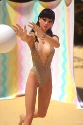 ball beach bracelet breasts female mbirdcz necklace solo swimsuit