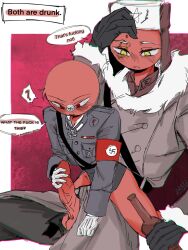 ._. 2boys countryhumans drunk drunk_sex english_text nazi nazi_germany_(countryhumans) rubbing_penis soviet_union_(countryhumans)