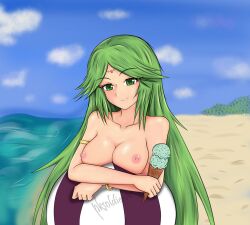 breasts female female_only kid_icarus nintendo nipples palutena pksoldierx solo