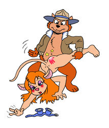 chip chip_'n_dale_rescue_rangers dennis_clark disney gadget_hackwrench red_ass sex spank spanked spanking