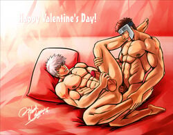 2boys anal gay hatake_kakashi kakashi_hatake male male_only multiple_boys naruto valentine's_day yamato_(naruto) yaoi