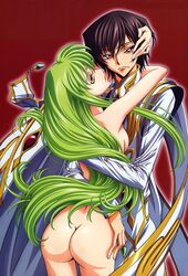c.c. clothed_male_nude_female code_geass female lelouch_lamperouge male tagme