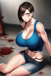 ai_generated jill_valentine op_ai resident_evil short_hair