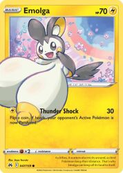 big_breasts breasts card card_(medium) edit emolga female huge_breasts nintendo nipples no_humans pok&eacute;mon_(species) pokemon pokemon_card pokemon_tcg tagme trading_card zanbonsen