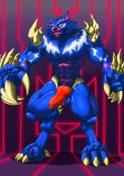 anthro beast_machines canid canine canis erection genitals hasbro hi_res hybrid looking_at_viewer machine male mammal megatron_(beast_wars) muscular muscular_male noble_(bm) penis robot solo takara_tomy transformers were werecanid werecanine werewolf wolf x-zudomon