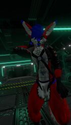 anthro anthro_only fox fur furry furry_only jockstrap male male_only precum precum_through_clothing rain_jur red_fox red_fur rexouium tagme twitter url vr_media vrchat vulpine white_belly