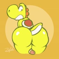 2020 animated ass assjob big_ass big_butt buttjob cum deliciousq femboy gay gift_art hot_dogging looking_back loop male male/male mario_(series) nintendo open_mouth penis precum scalie solo tagme tail tongue tongue_out video_games yellow_body yellow_yoshi yoshi zyfoh