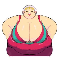 1girls bbw breasts clothed clothed_female female female_only fully_clothed huge_breasts impa impa_(oracle_series) nintendo open_mouth oracle_of_ages overweight_female solo solo_female tagme the_legend_of_zelda