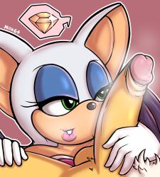 2022 cum_in_mouth furry gloved_handjob gloves handjob large_penis milk64 musk penis_on_face pov rouge_the_bat sega sonic_(series) sonic_the_hedgehog_(series) speech_bubble tails