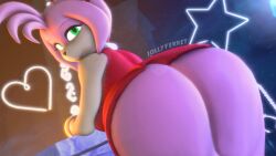 3d amy_rose amy_rose_(warfaremchine) ass ass_focus bent_over bent_over_table big_ass big_butt furry green_eyes huge_ass jollyferret looking_at_viewer looking_back photoshop pink_body pink_fur pink_hair pink_skin sfm skirt skirt_lift sonic_(series) sonic_the_hedgehog_(series) source_filmmaker