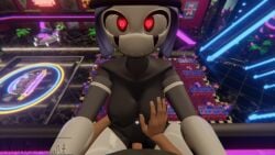 1boy 1girls female_staffbot five_nights_at_freddy's fnaf heart-shaped_pupils penis_in_pussy pov robot_girl solo_focus staff_bot_(security_breach) staffbot straight stuffbot stuffbot(nightbotgrey)