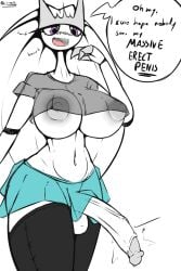 1futa 2:3 absurd_res athletic_futanari balls big_balls big_breasts big_penis blush bragging breasts clothed clothing color_edit dialogue edit english_text erection futa_only futanari genitals gynomorph hi_res huge_cock humanoid humanoid_genitalia humanoid_penis insect_girl intersex nintendo open_mouth partially_clothed penis pheromosa pokémon_(species) pokemon pokemon_(species) quin-nsfw see-through shiny_pheromosa shiny_pokemon simple_background skirt solo speech_bubble standing text thick_thighs thighhighs ultra_beast uncensored video_games wide_hips