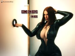 black widow (marvel) from marvel by salamandraninja