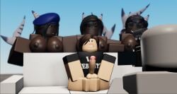 1boy 3d 3girls cometrr34 dark-skinned_female echorr34 meme piper_perri_surrounded roblox roblox_avatar robloxian robloxian_mia_khalifa self_upload source_request tagme