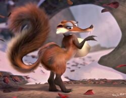 ass blue_sky_studios breasts feet female feral hi_res ice_age_(series) mammal nipples rodent sciurid scratte_(ice_age) solo squirrel tree_squirrel venjiiart